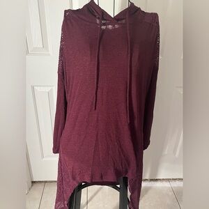 Maurices Tunic Hoodie NWT Large